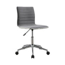 Chryses Adjustable Height Office Chair Grey and Chrome - Furniture Now (CA)