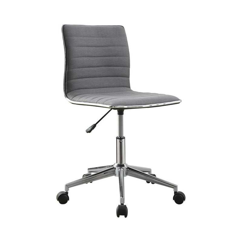 Chryses Adjustable Height Office Chair Grey and Chrome - Furniture Now (CA)