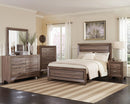 Kauffman California King, E.king, & Queen Panel Bed Washed Taupe - Furniture Now (CA)