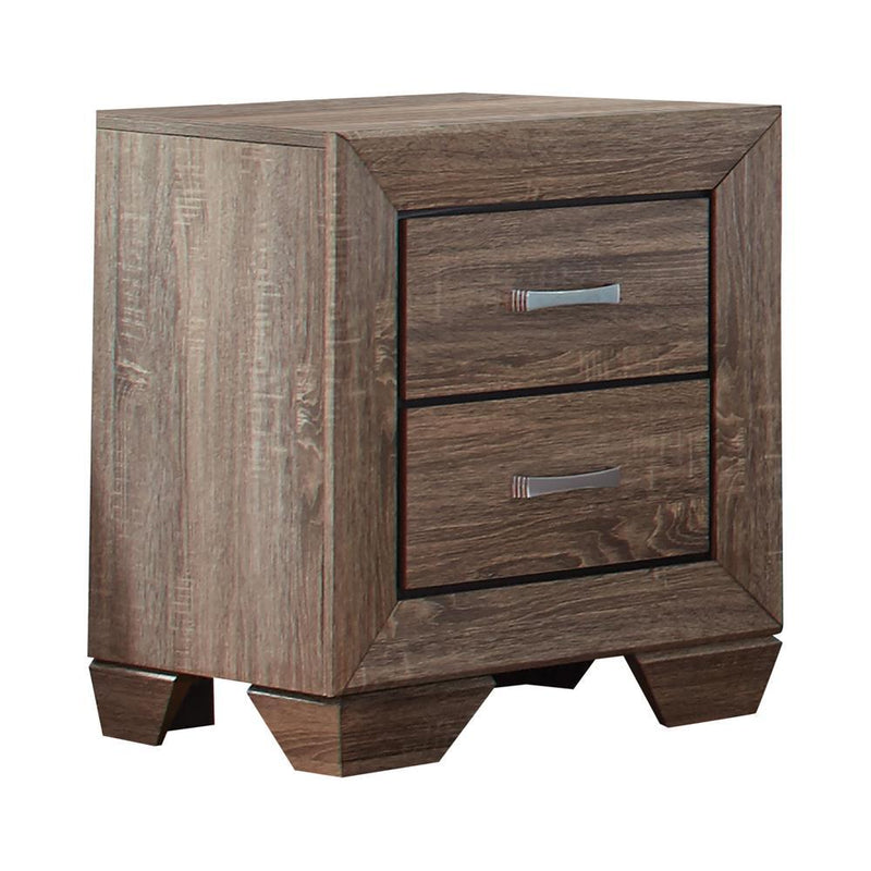 Kauffman 2-drawer Nightstand Washed Taupe - Furniture Now (CA)