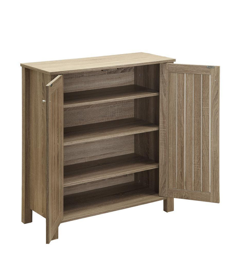 Marisa 4-shelf Shoe Cabinet Dark Taupe - Furniture Now (CA)