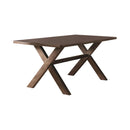 Alston X-shaped Dining Table Knotty Nutmeg - Furniture Now (CA)