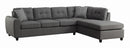 Stonenesse Tufted Sectional Grey - Furniture Now (CA)