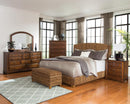Laughton Hand-Woven Banana Leaf California King, E.King, & Queen Bed Amber - Furniture Now (CA)