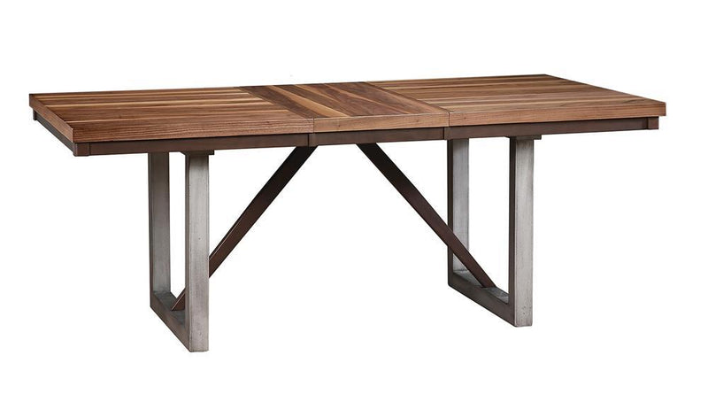 Spring Creek Dining Table with Extension Leaf Natural Walnut - Furniture Now (CA)