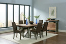 Spring Creek Dining Table with Extension Leaf Natural Walnut - Furniture Now (CA)