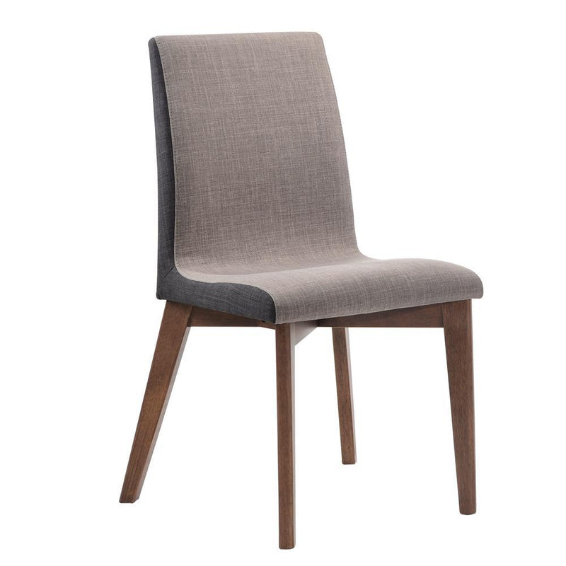 Redbridge Upholstered Side Chairs Grey and Natural Walnut (Set of 2) - Furniture Now (CA)