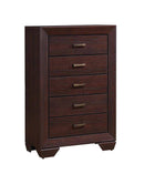 Kauffman 5-drawer Chest Dark Cocoa - Furniture Now (CA)