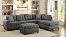 Stonenesse Tufted Storage Ottoman Grey - Furniture Now (CA)