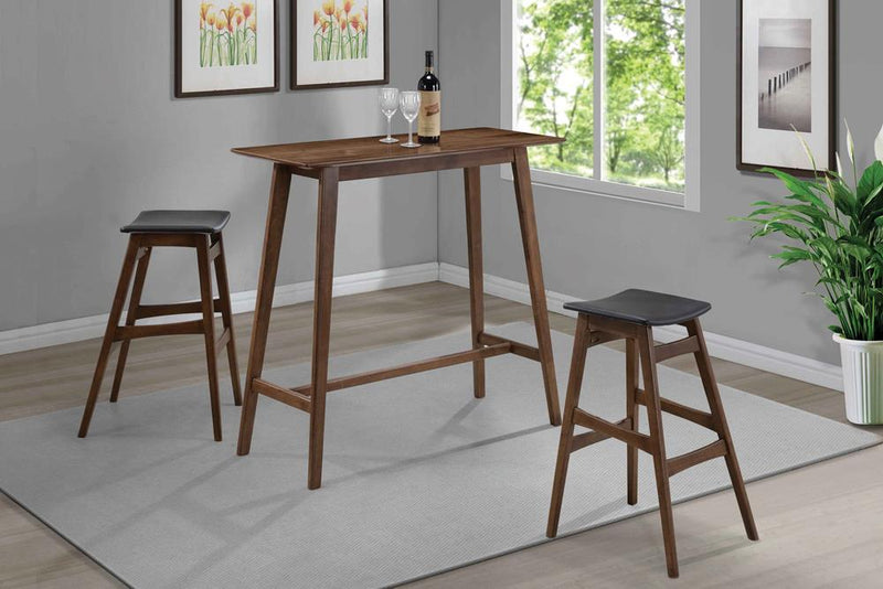 Finnick Rectangular Bar Table Walnut - Furniture Now (CA)