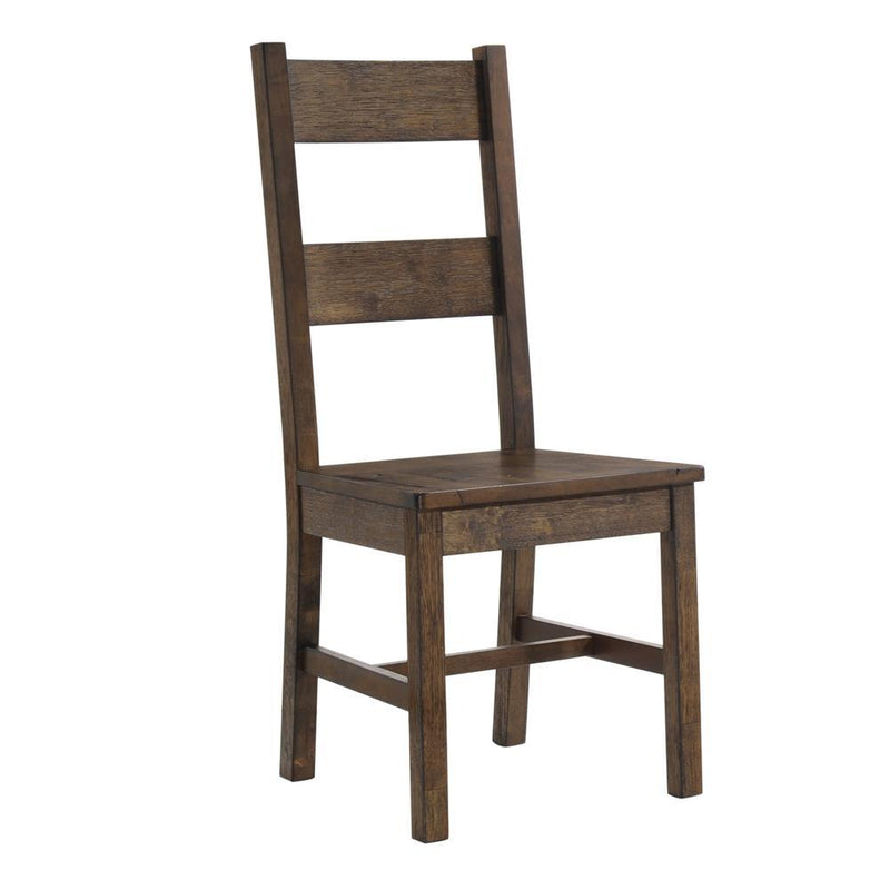 Coleman Dining Side Chairs Rustic Golden Brown (Set of 2) - Furniture Now (CA)