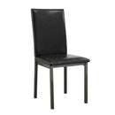 Garza Upholstered Dining Chairs Black (Set of 2) - Furniture Now (CA)