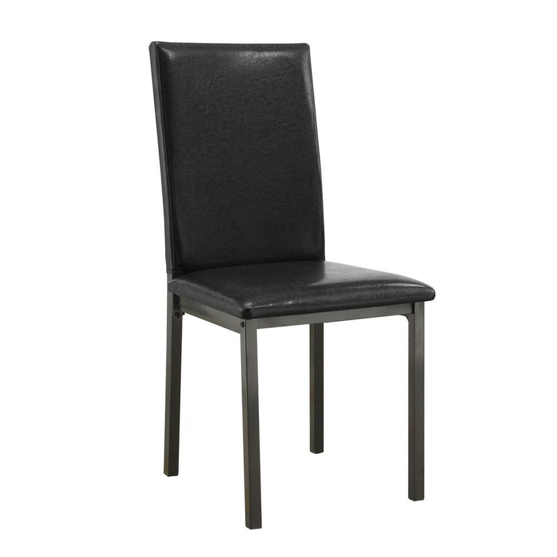 Garza Upholstered Dining Chairs Black (Set of 2) - Furniture Now (CA)