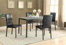 Garza Upholstered Dining Chairs Black (Set of 2) - Furniture Now (CA)