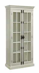 Toni 2-door Tall Cabinet Antique White - Furniture Now (CA)