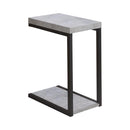 Beck Accent Table Cement and Black - Furniture Now (CA)