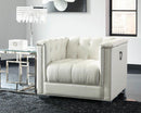 Chaviano Tufted Upholstered Chair Pearl White - Furniture Now (CA)