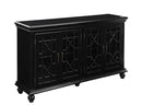 Kovu 4-door Accent Cabinet Black - Furniture Now (CA)