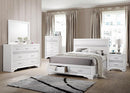 Miranda California King. E.King, & Queen 2-drawer Storage Bed Black & White - Furniture Now (CA)
