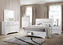Miranda California King. E.King, & Queen 2-drawer Storage Bed Black & White - Furniture Now (CA)