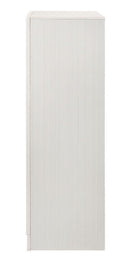 Miranda 5-drawer Chest White and Rhinestone - Furniture Now (CA)