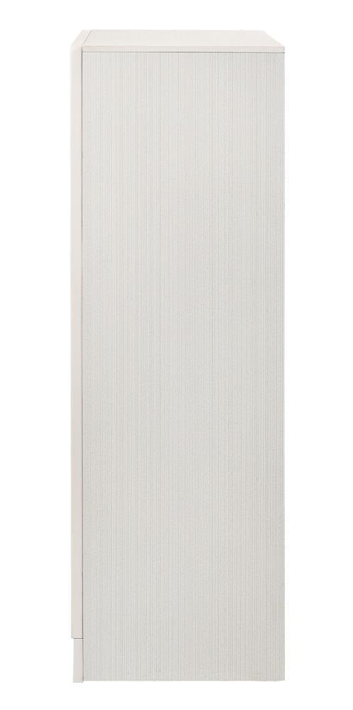 Miranda 5-drawer Chest White and Rhinestone - Furniture Now (CA)