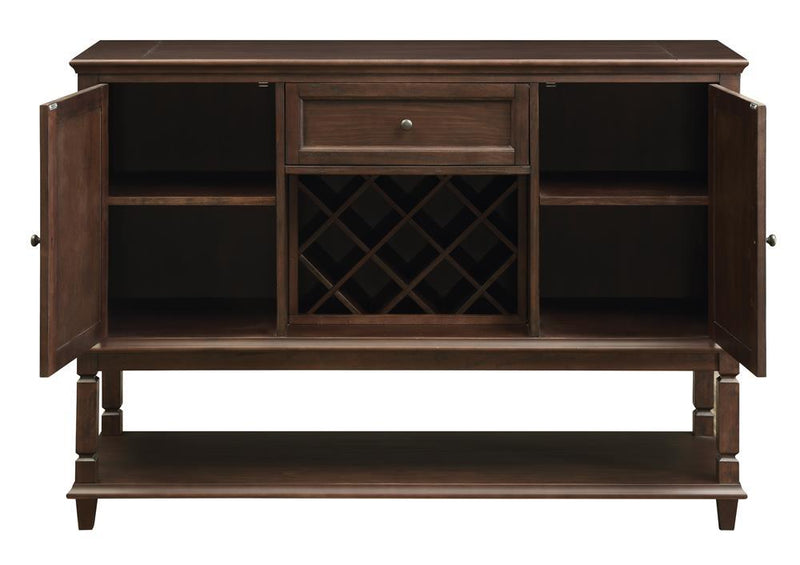 Parkins Server with Lower Shelf Rustic Espresso - Furniture Now (CA)