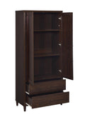 Wadeline 2-door Tall Accent Cabinet Rustic Tobacco - Furniture Now (CA)