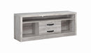 Burke 2-drawer TV Console Grey Driftwood - Furniture Now (CA)