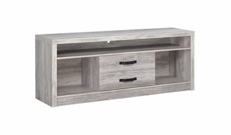 Burke 2-drawer TV Console Grey Driftwood - Furniture Now (CA)