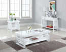 Schmitt Rectangular End Table High Glossy White - Furniture Now (CA)