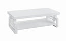 Schmitt Rectangular Coffee Table High Glossy White - Furniture Now (CA)