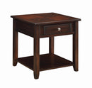 Bradford Square 1-shelf End Table Walnut - Furniture Now (CA)