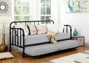 Marina Twin Metal Daybed with Trundle Black - Furniture Now (CA)