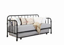 Marina Twin Metal Daybed with Trundle Black - Furniture Now (CA)