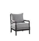 Blanchett Cushion Back Accent Chair Grey and Black - Furniture Now (CA)