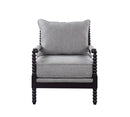 Blanchett Cushion Back Accent Chair Grey and Black - Furniture Now (CA)