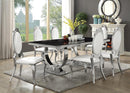 Antoine Rectangular Dining Table Chrome and Black - Furniture Now (CA)