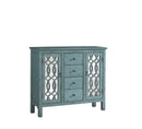Rue 4-drawer Accent Cabinet Antique Blue - Furniture Now (CA)