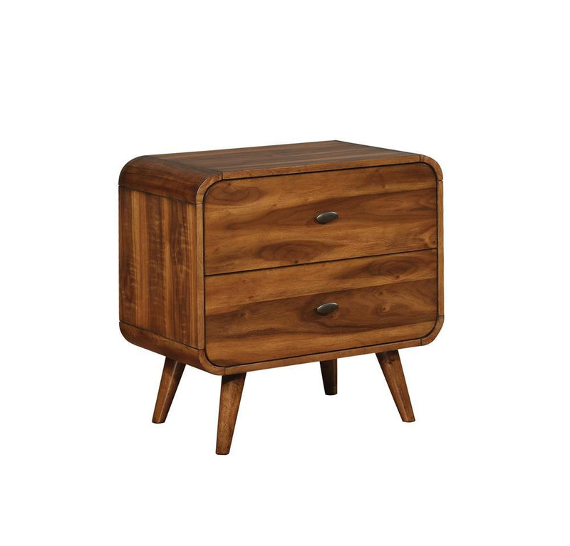 Robyn 2-drawer Nightstand Dark Walnut - Furniture Now (CA)