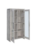 Alejo 2-door Tall Cabinet Grey Driftwood - Furniture Now (CA)