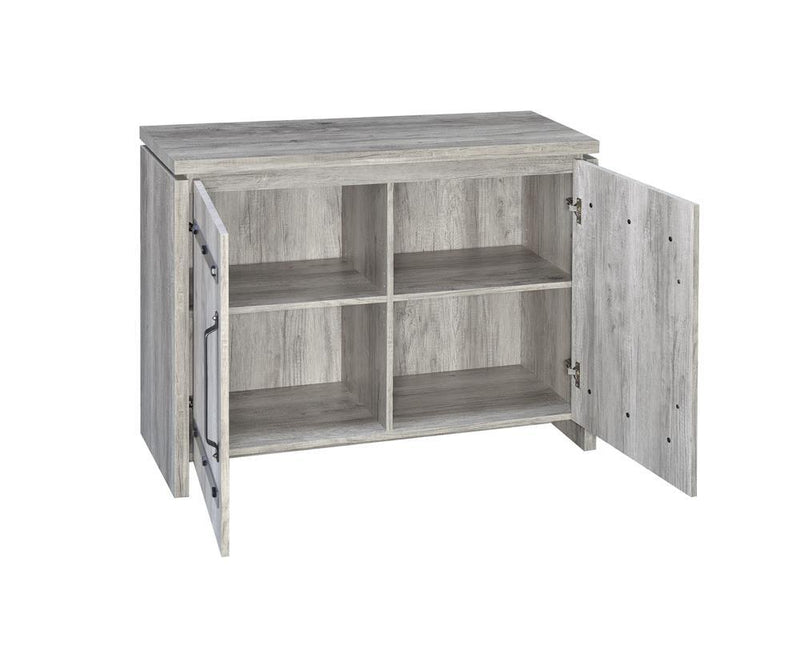 Enoch 2-door Accent Cabinet Grey Driftwood - Furniture Now (CA)