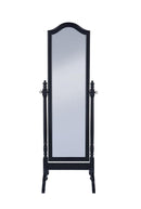 Cabot Rectangular Cheval Mirror with Arched Top Black - Furniture Now (CA)