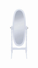 Foyet Oval Cheval Mirror White - Furniture Now (CA)