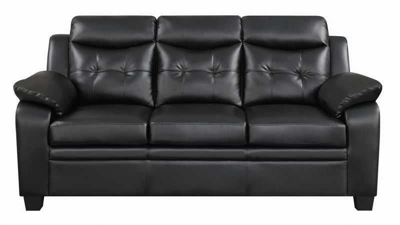 Finley Tufted Upholstered Sofa Black - Furniture Now (CA)