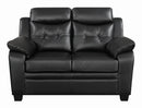 Finley Tufted Upholstered Loveseat Black - Furniture Now (CA)