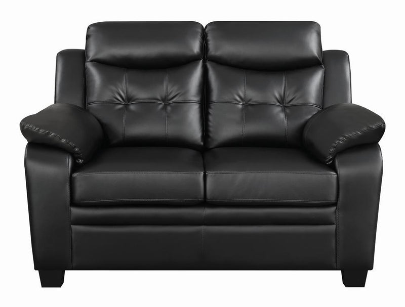 Finley Tufted Upholstered Loveseat Black - Furniture Now (CA)