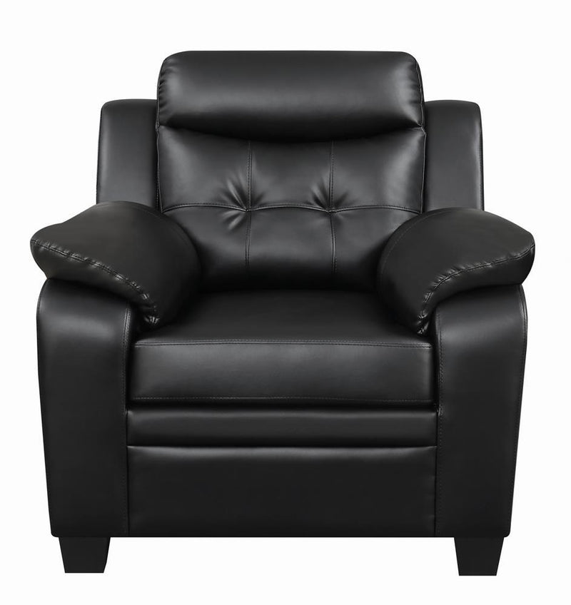 Finley Tufted Upholstered Chair Black - Furniture Now (CA)