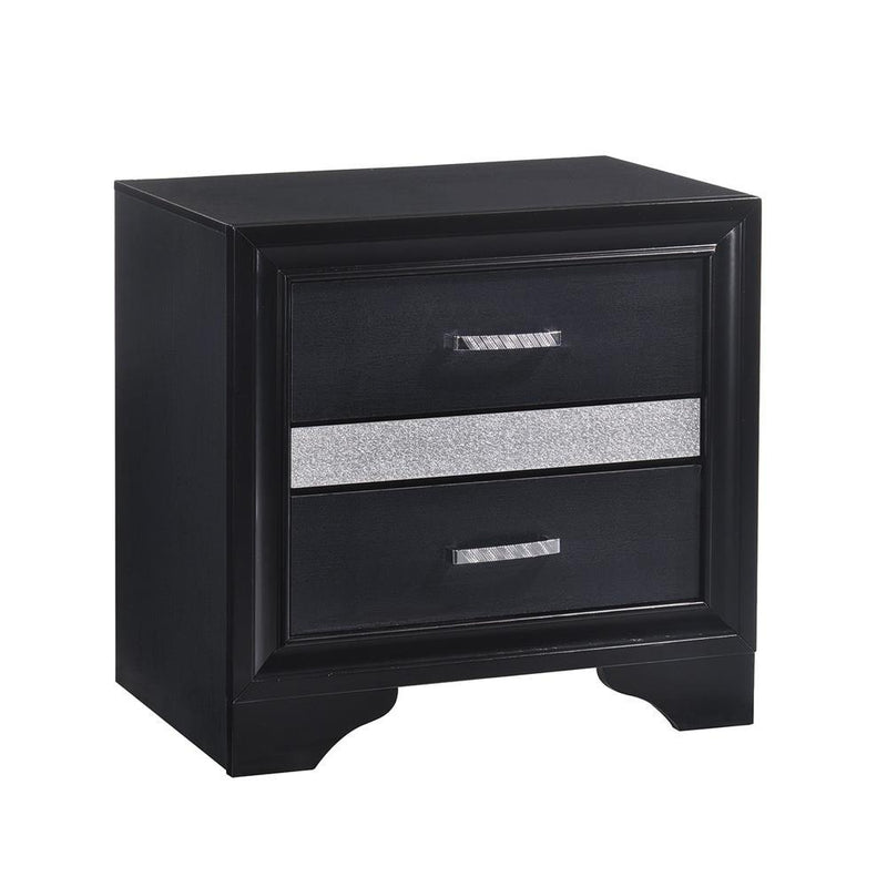 Miranda 2-drawer Nightstand Tray Black - Furniture Now (CA)