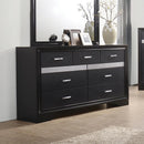Miranda 7-drawer Dresser Black and Rhinestone - Furniture Now (CA)